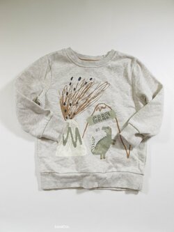 Melírovaná mikina s potiskem second hand Melírovaná mikina s potiskem second hand