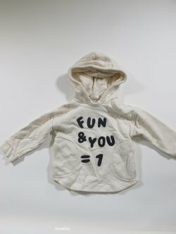 Mikina svštlá pro děti secondhand Mikina svštlá pro děti secondhand