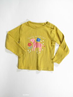 Triko dl.rukáv pro holky okrové secondhnad Triko dl.rukáv pro holky okrové secondhnad