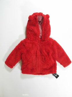 Chlupatá červená mikina pro děti outlet Chlupatá červená mikina pro děti outlet