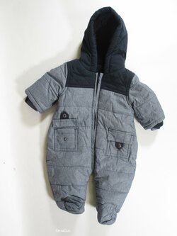 Zimní kombinéza pro kluky šedí secondhand Zimní kombinéza pro kluky šedí secondhand
