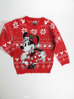 Vánoční svetr pro holky bílo červený secondhand Vánoční svetr pro holky bílo červený secondhand