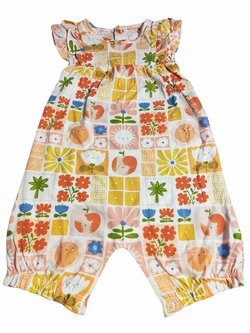 Jarní overal kostkovaný s obrázky pro holky outlet TU Jarní overal kostkovaný s obrázky pro holky outlet TU