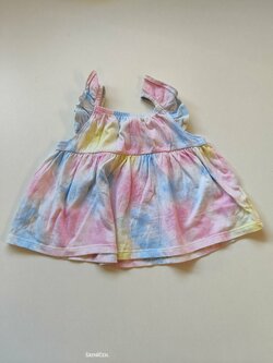 Duhované šaty pro holky kr. rukáv secondhand Duhované šaty pro holky kr. rukáv secondhand