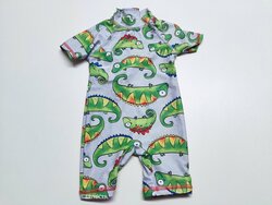 Plavecký overal šedý s chameleony pro kluky secondhand Plavecký overal šedý s chameleony pro kluky secondhand