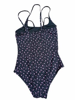 Jednodílné plavky černé se srdíčky pro holky secondhand New Look Jednodílné plavky černé se srdíčky pro holky secondhand New Look