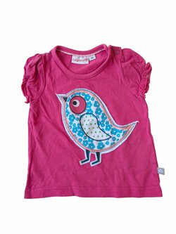 Růžové triko s obrázkem pro holky secondhand Liegelind Růžové triko s obrázkem pro holky secondhand Liegelind