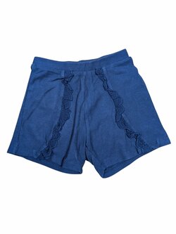 Tmavě modré zdobené kraťasy pro holky secondhand Primark Tmavě modré zdobené kraťasy pro holky secondhand Primark