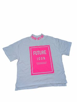 Bílé triko s nápisem pro holky outlet River Island Bílé triko s nápisem pro holky outlet River Island