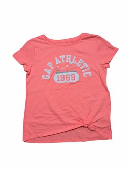 Růžové triko pro holky s obrázkem GAP Růžové triko pro holky s obrázkem GAP