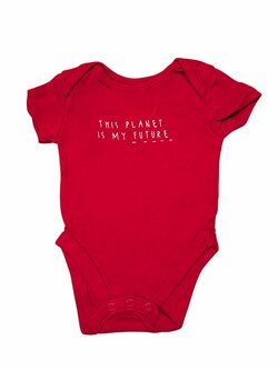 Červené body s nápisem pro holky secondhand George Červené body s nápisem pro holky secondhand George