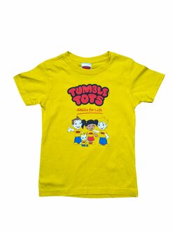 Žluté triko s obrázkem secondhand Tumble Tots Žluté triko s obrázkem secondhand Tumble Tots
