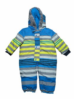 Pruhovaná zimní kombinéza pro kluky secondhand Zip Zap Pruhovaná zimní kombinéza pro kluky secondhand Zip Zap