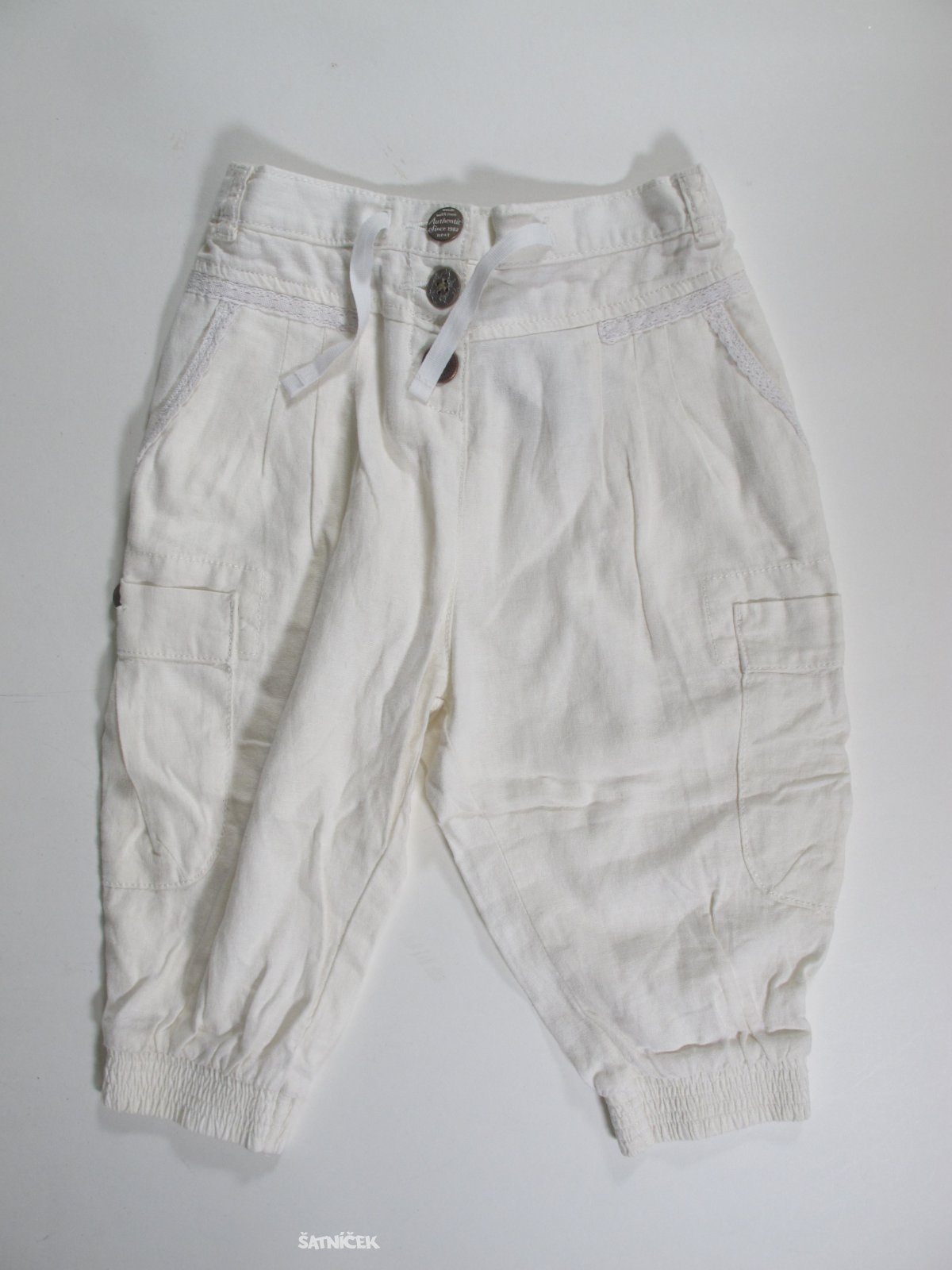 Bílé letní kalhoty pro holky outlet 