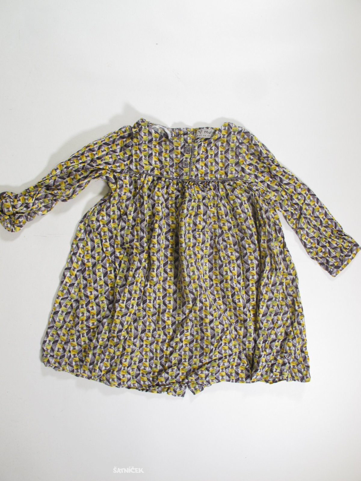 Tunika-šaty  dl rukáv se vzorem  secondahnd
