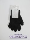 Černé rukavice prstové outlet 