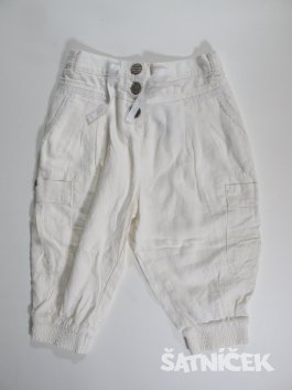 Bílé letní kalhoty pro holky outlet 