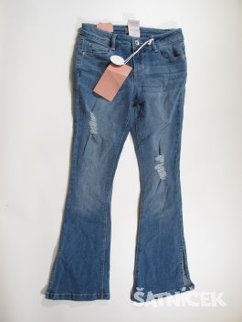 Džínové kalhoty pro holky modré  outlet 