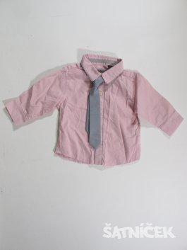 Košile pro kluky růžová outlet 