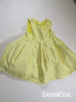 Šaty pro holky žluto bílé secondhand