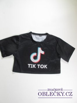 Zvětšit Triko  pro holky černé crop secondhand