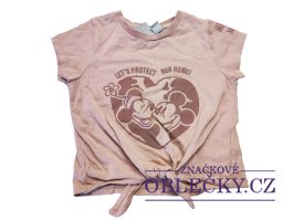 Zvětšit Světle hnědé triko Minie a Mickey secondhand